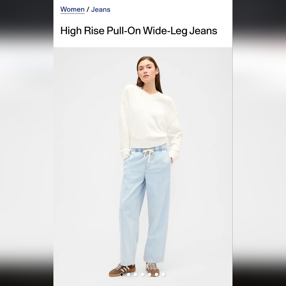 Light Blue Wide-Leg Jeans